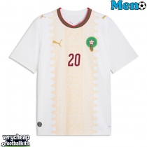 Morocco Ayoub El Kaabi #20 Replica Away Shirt World Cup 2026 Short Sleeve